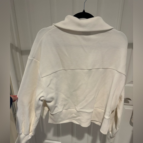 Varley Cream Ribbed Pullover - Picture 3 of 3